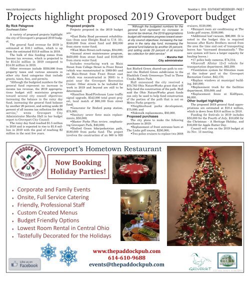 Southeast Messenger - November 4th, 2018