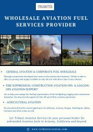 Aviation Fuel Wholesaler | Tribute Aviation Services