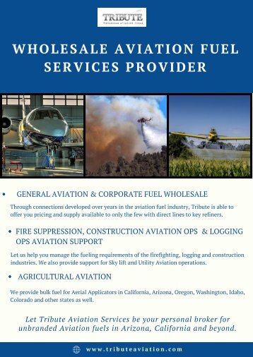 Aviation Fuel Wholesaler | Tribute Aviation Services