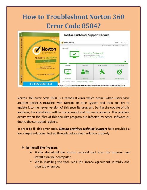 How to Troubleshoot Norton 360 Error Code 8504?