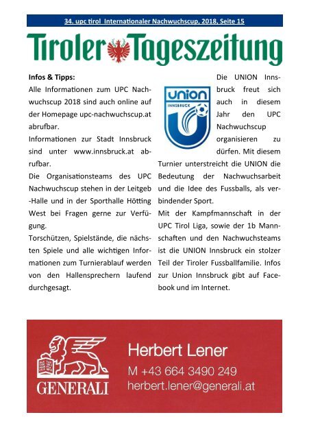 34. UPC Tirol Cup 2018