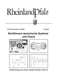 Nichtlineare dynamische Systeme und Chaos - Josef Leisen ...