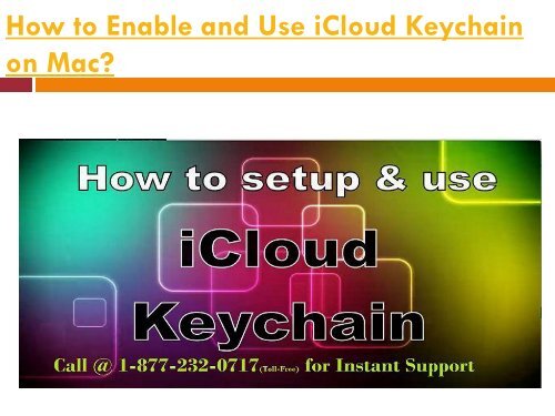 How to Enable and Use iCloud Keychain on Mac