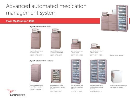 Pyxis Medstation Es Spec Sheet