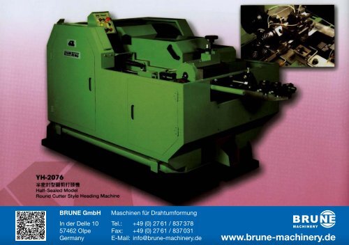 Brune Prospekt Doppeldruckpressen - Brune-Machinery Stand: 03-16