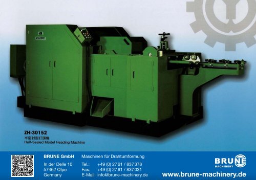 Brune Prospekt Doppeldruckpressen - Brune-Machinery Stand: 03-16