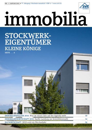 Immobilia 2010/01 - SVIT