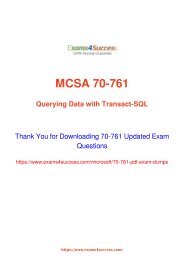 Microsoft 70-761 Exam Dumps [2018 NOV] - 100% Valid Questions