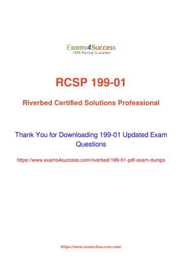 Riverbed 199-01 Exam Dumps [2018 NOV] - 100% Valid Questions