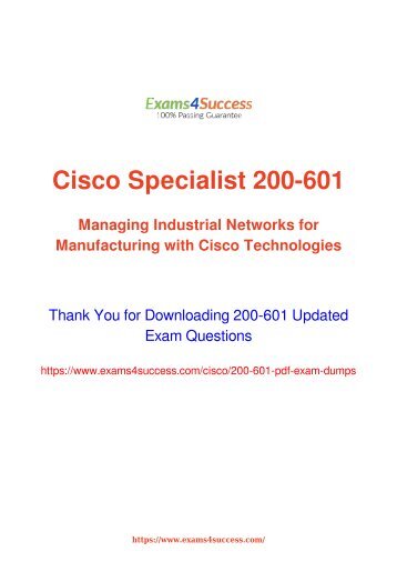 Cisco 200-601 Exam Dumps [2018 NOV] - 100% Valid Questions