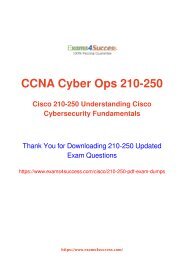 Cisco 210-250 Exam Dumps [2018 NOV] - 100% Valid Questions