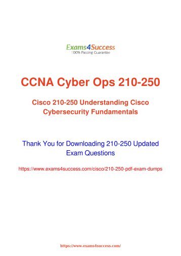 Cisco 210-250 Exam Dumps [2018 NOV] - 100% Valid Questions