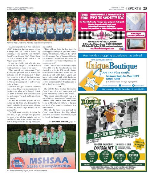 West Newsmagazine 11-7-18