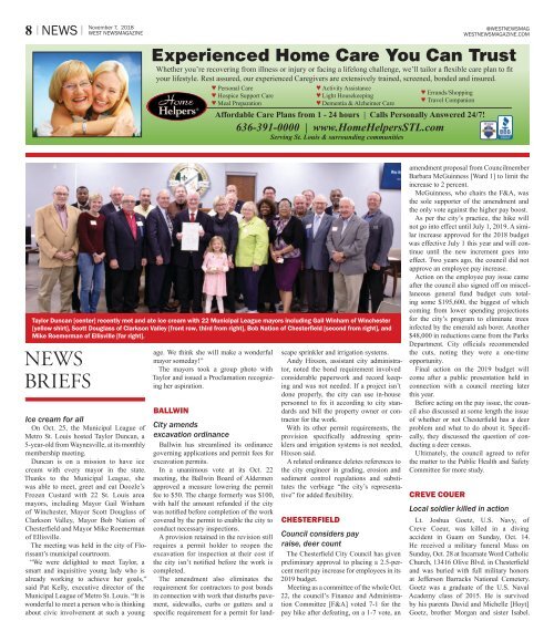 West Newsmagazine 11-7-18