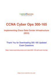 Cisco 300-165 Exam Dumps [2018 NOV] - 100% Valid Questions