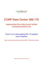 Cisco 300-175 Exam Dumps [2018 NOV] - 100% Valid Questions