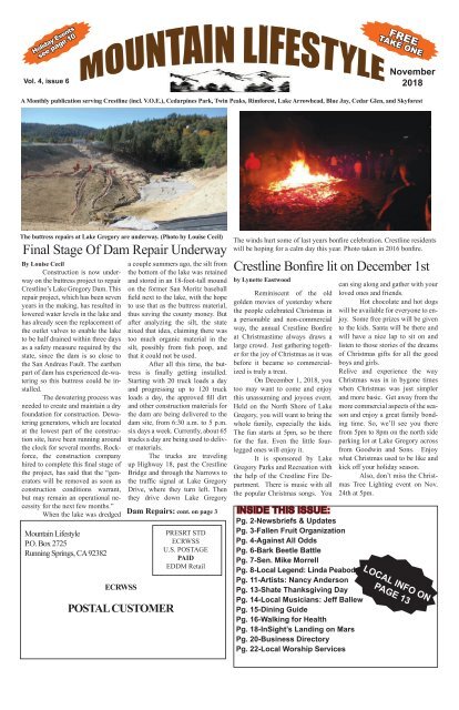 Nov2018-Mountain Lifestyle-Crestline &amp; Lake Arrowhead edition