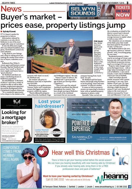 Selwyn Times: November 07, 2018