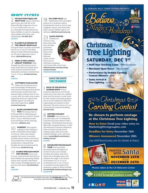 El Dorado County_Foothills_Style Magazine - November 2018