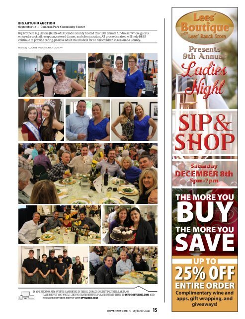 El Dorado County_Foothills_Style Magazine - November 2018