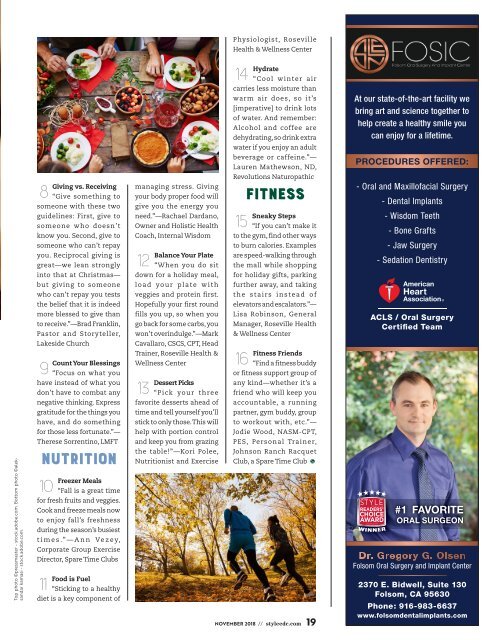 El Dorado County_Foothills_Style Magazine - November 2018