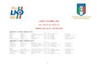 ELENCO PROGAMMA GARE Dal 28/10 al 03/11/11 PRONTO ... - LND