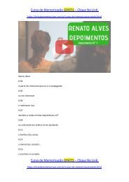 Renato Alves depoimentos [8] O curso de memorização cumpriu minhas expectativas!