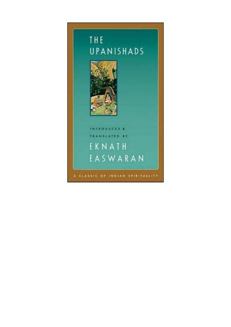(Epub Kindle) THE-UPANISHADS- Forman EPUB  PDF by Eknath Easwaran