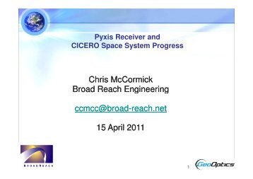Chris McCormick Broad Reach Engineering Ccmcc@broad-reach