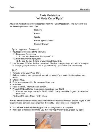 pyxis 3500 user manual