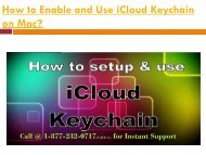 How to Enable and Use iCloud Keychain on Mac