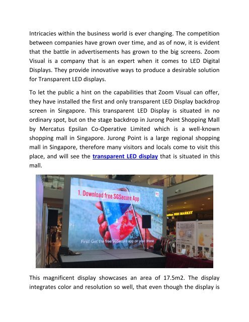 LED Digital Signage Displays Singapore | Wall Mounted & LCD Touch Screen Display