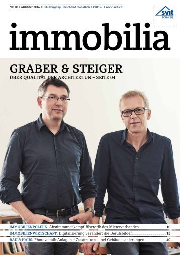 Immobilia 2016/08 - SVIT