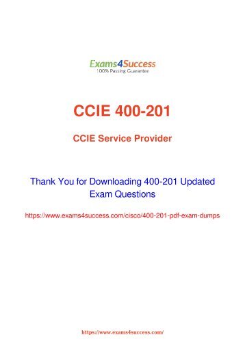 Cisco 400-201 Exam Dumps [2018 NOV] - 100% Valid Questions
