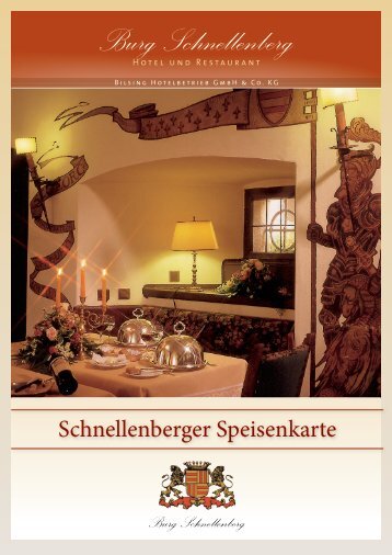 Speisenkarte Burg Schnellenberg