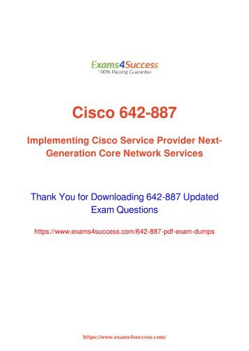 Cisco 642-887 Exam Dumps [2018 NOV] - 100% Valid Questions