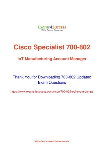 Cisco 700-802 Exam Dumps [2018 NOV] - 100% Valid Questions