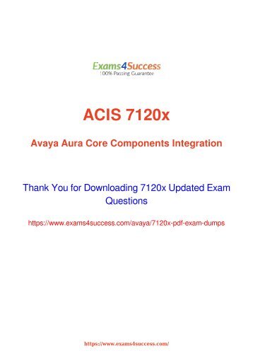 Avaya 7120x Exam Dumps [2018 NOV] - 100% Valid Questions