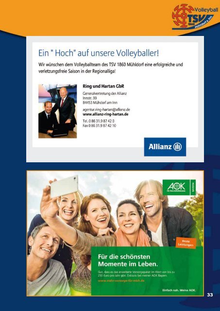 Volleyball Saisonheft 2018 2019