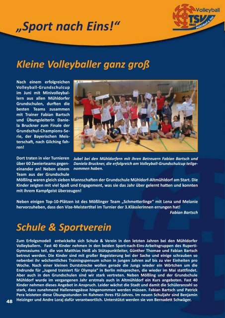 Volleyball Saisonheft 2018 2019