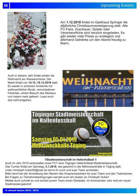 "fc aktuell" Saison 2018-19 Ausgabe 9