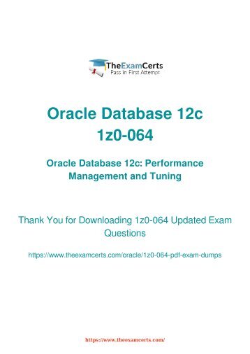 Oracle 1z0-064 Dumps Questions - Pass 1z0-064 Expert Exam