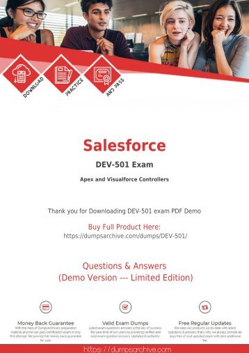 DEV-501 Questions PDF - Secret to Pass Salesforce DEV-501 Exam [You Need to Read This First]