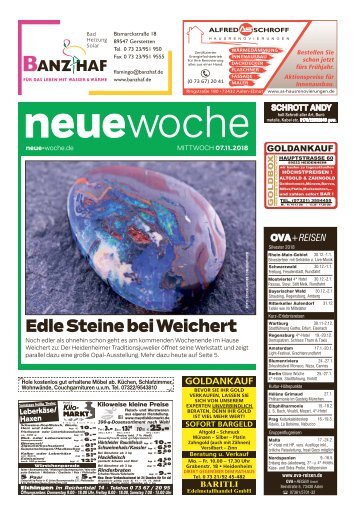 07.11.2018 Neue Woche