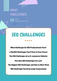 SEO Challenges