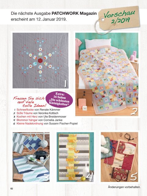 Patchwork Magazin 01/2019