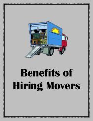 Benefits of Hiring Movers