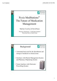 Pyxis MedStations The Future of Medication Management - Health ...