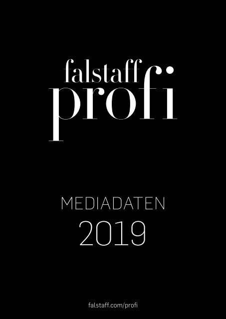 Mediadaten Falstaff Profi 2019