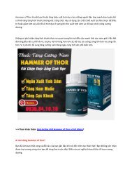 Hammer of Thor Tăng Sinh Lực, Cải Thiện Sinh Lý Cho Nam